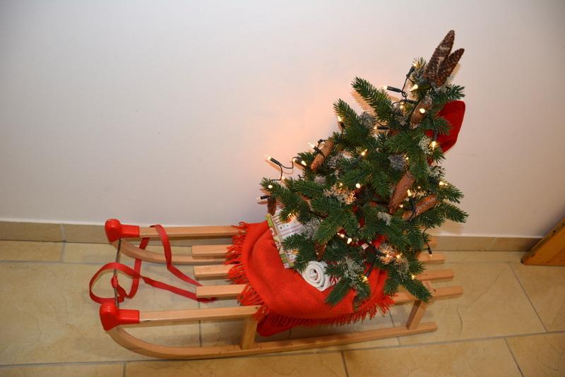 Rooms Barovc By The Lake Jasna Kranjska Gora Exterior photo A Christmas tree on a sled
